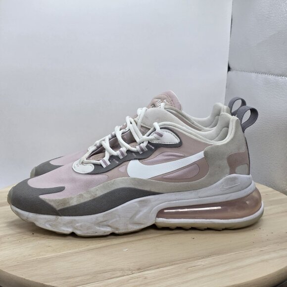 Womens Size 7 - Nike Air Max 270 React Running Pink White C13899-500 - Picture 1 of 9